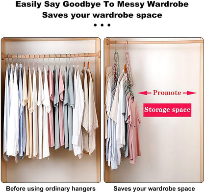 9 Hole Magic Rotating Hanger | Smart Cloth Organizer