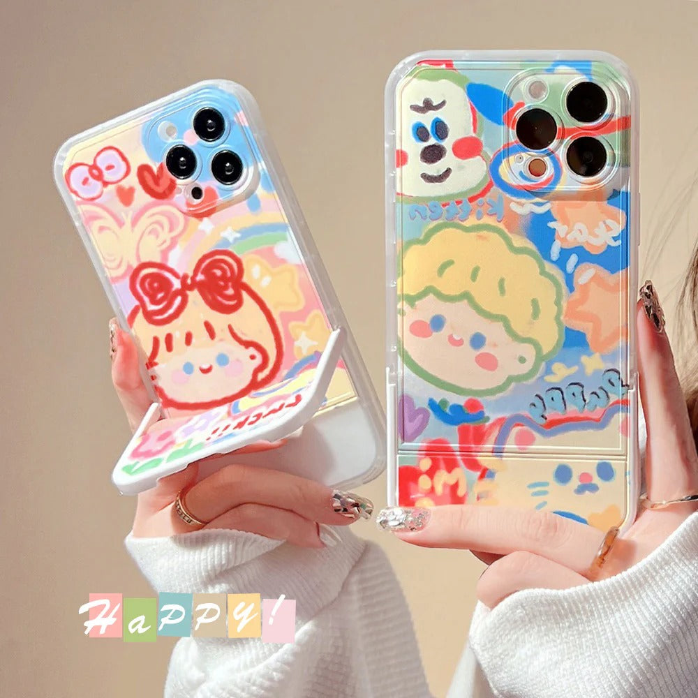Happy - iPhone Case with Stand