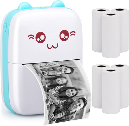 Pocket Inkless Mini Printer - Thermal Portable Bluetooth Wireless Mini Printer