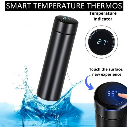 Stainless Steel 500ML Smart Water Bottle Led Digital Temperature Display