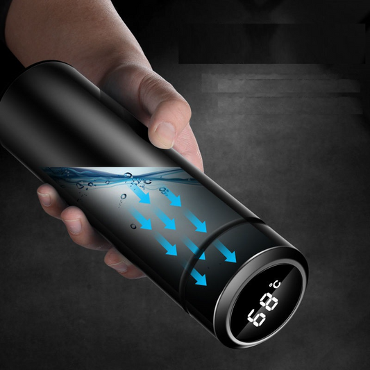 Stainless Steel 500ML Smart Water Bottle Led Digital Temperature Display